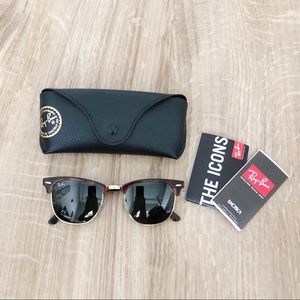 NEW Ray-Ban Clubmaster tortoise sunglasses unisex